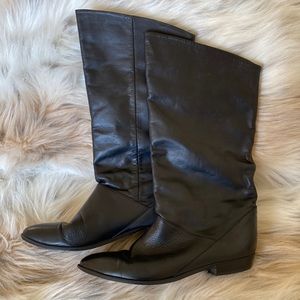 Vintage Mister Shoes black leather calf boots 9M